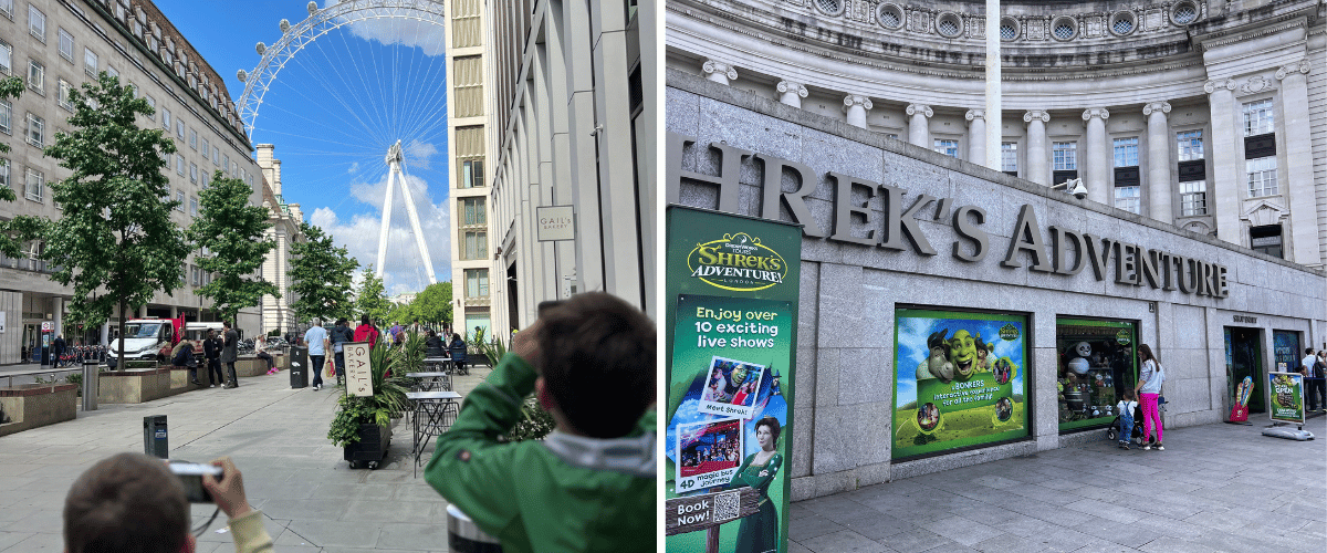 London Eye mit Kindern